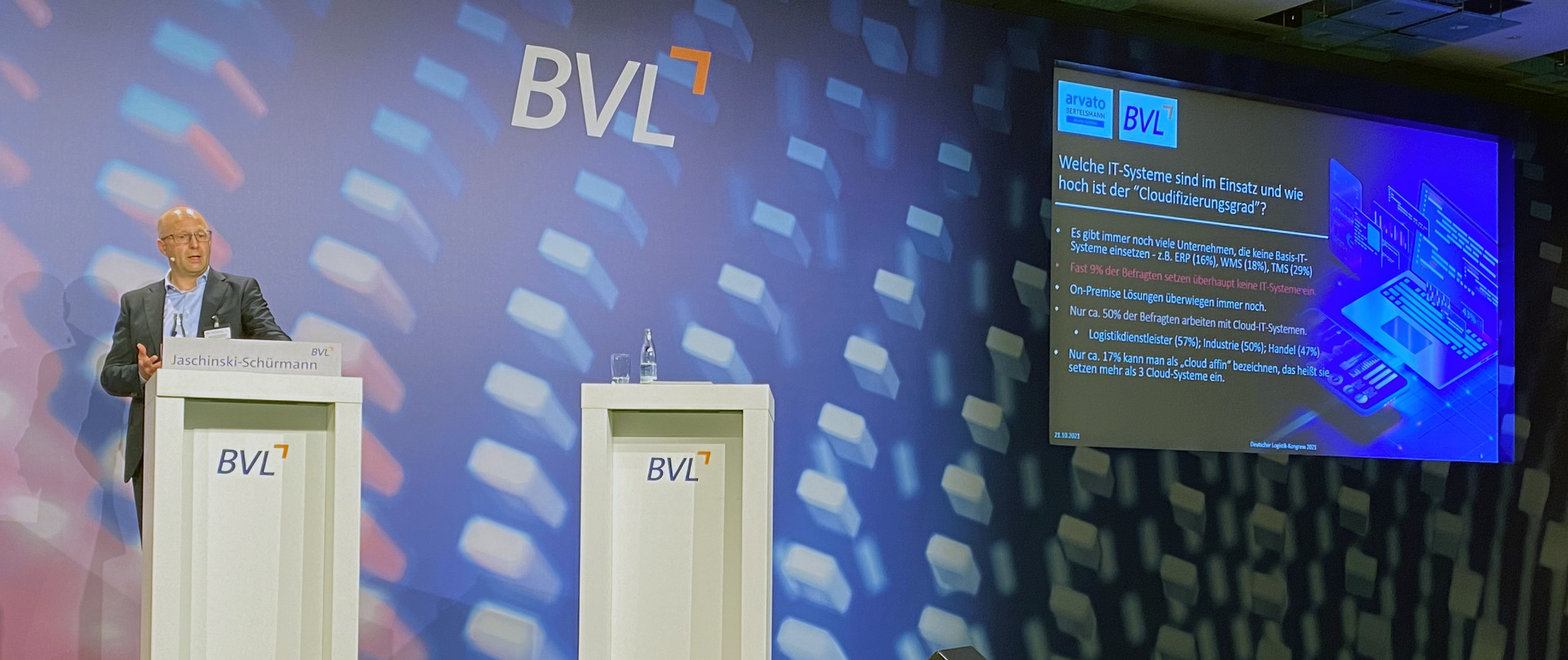 PM_Cloud-Studie Logistik_Vortrag Bernd Jaschinski-Schürmann_Arvato Systems Gemeinsame Logistik Studie von Arvato Systems und der BVL.
