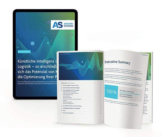 KI-in-der-Logistik_Mockup_Zeitschrift_Tablet_Whitepaper White Paper KI in der Logistik Mock-up