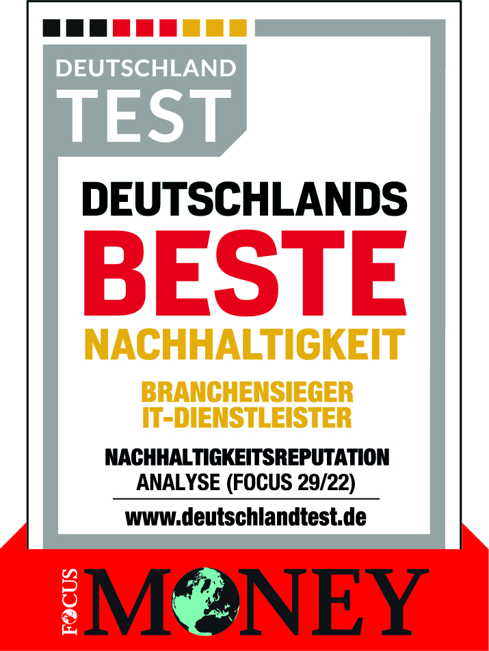 DT-Beste Nachhaltigkeit-22_BS-IT-Dienstleister Top Wahrnehmung rund um ökologische, ökonomische und soziale Verantwortung für Arvato Systems
