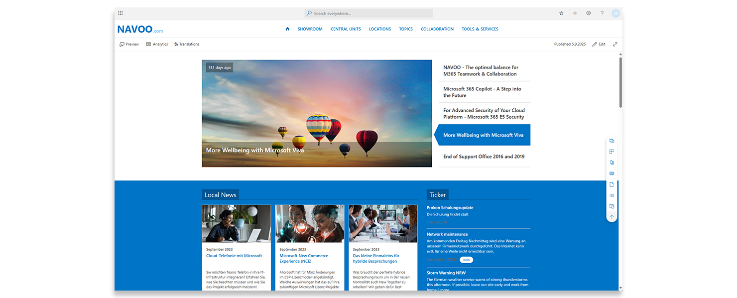 NAVOO-Intranet_SharePoint-Intranet_Screen NAVOO-Intranet_SharePoint-Intranet_Screen